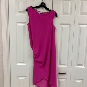 Trina Turk magenta asymmetrical dress, size small, NWOT